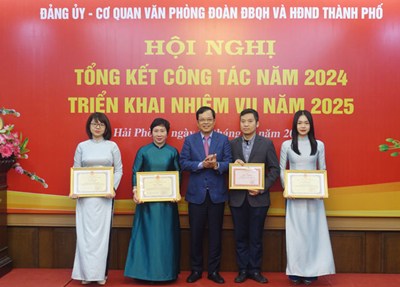 Văn phòng Đoàn ĐBQH và HĐND thành phố tổng kết công tác năm 2024; triển khai nhiệm vụ năm 2025